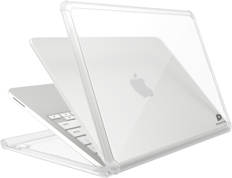 DEQSTER Rugged Case Neo – glasklare Schutzhülle für MacBook Neo 13"