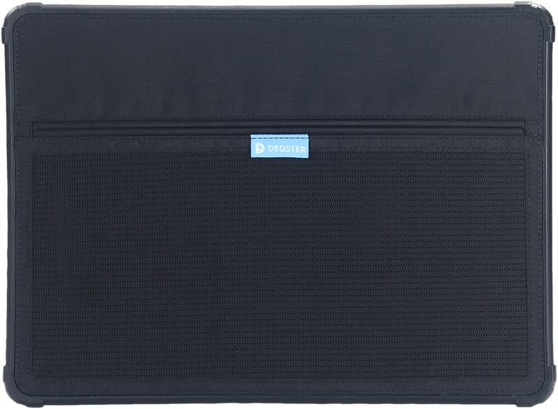 DEQSTER Rugged Sleeve Neo – robuste Tasche für MacBook Neo 13" mit Zubehörfach