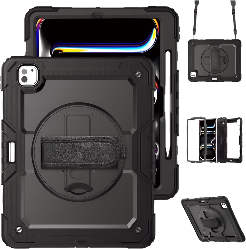 DEQSTER 360° Rugged Case für iPad (10. Gen.) und iPad (A16) – Schule, Verwaltung, IT
