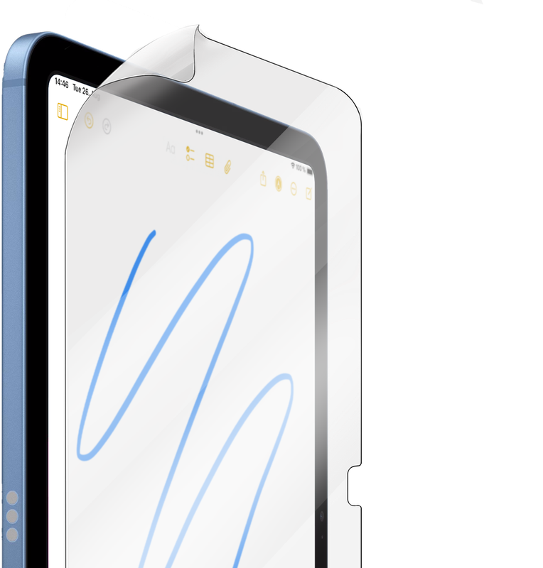 DEQSTER Paperfeel Screen Protector für iPad (A16) – Weniger Spiegelung. Mehr Lesbarkeit.