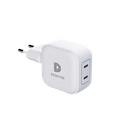 45W Dual USB-C Charger, 2x USB-C, White