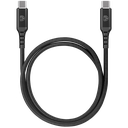 Nylon Charging Cable, Black (Bulk)