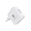 140W Dual USB-C Charger, 2x USB-C, White